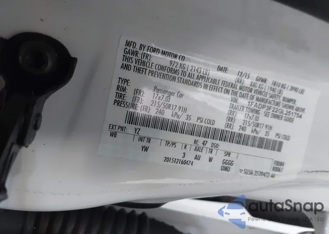 1FADP3F22GL251754: 43072961