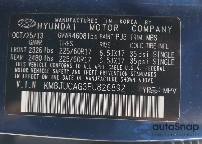 KM8JUCAG3EU826892: 43074166