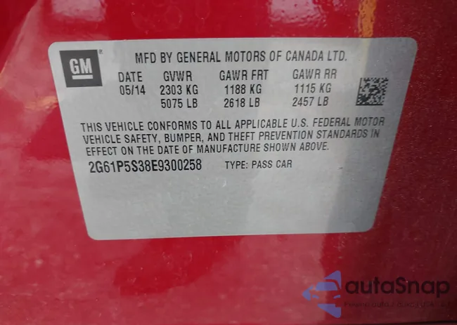 2G61P5S38E9300258: 43074320