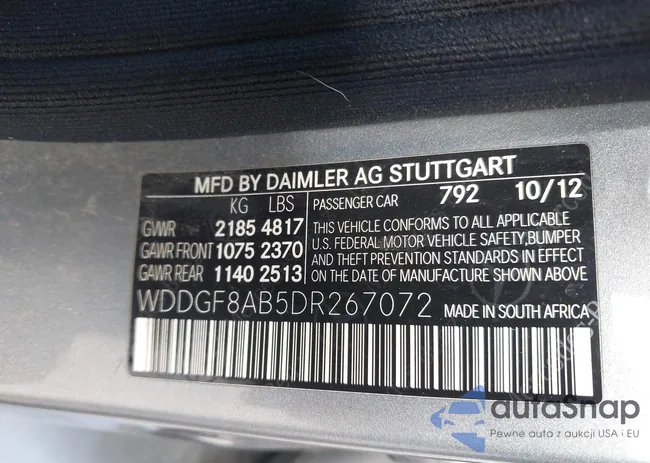 WDDGF8AB5DR267072: 43074490