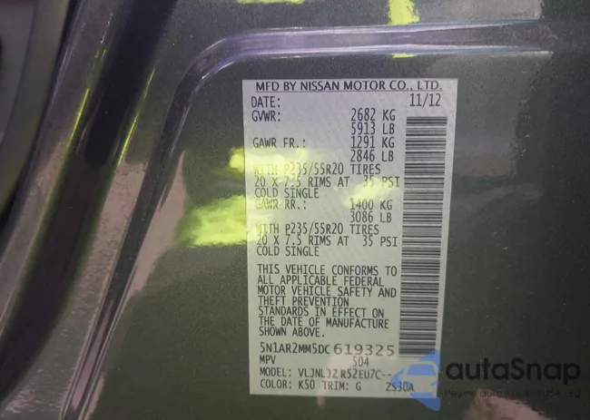 5N1AR2MM5DC619325: 43074549