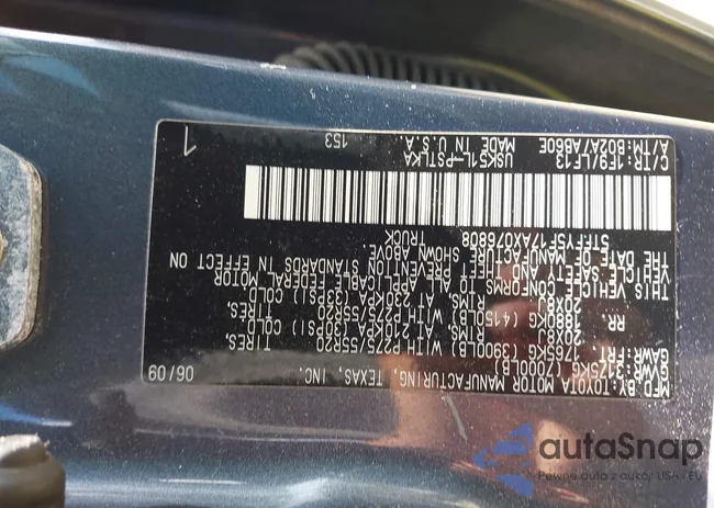 5TFFY5F17AX076808: 43074556