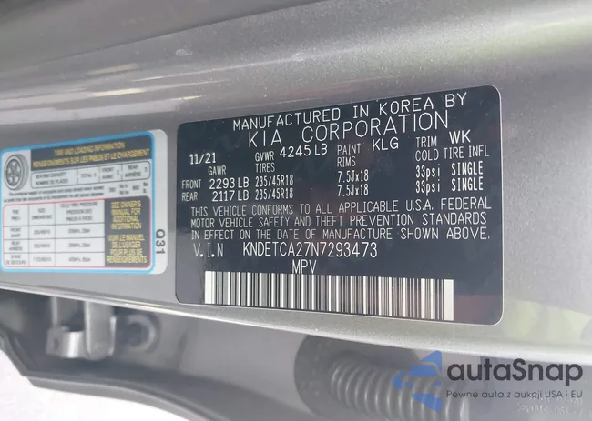 KNDETCA27N7293473: 43074622