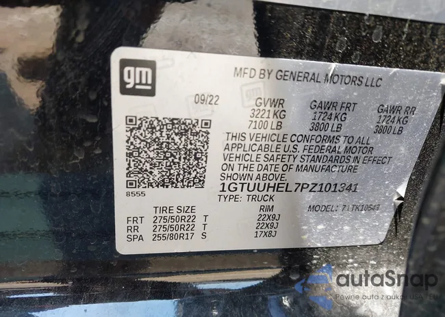 1GTUUHEL7PZ101341: 43073761