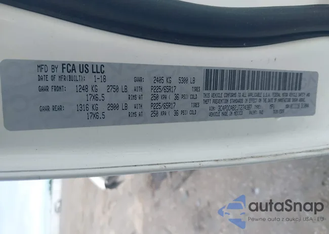 3C4PDCAB2JT274387: 43073843