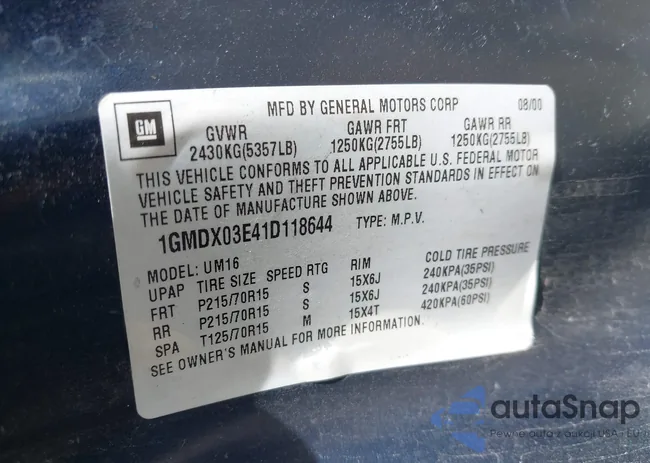 1GMDX03E41D118644: 43075230