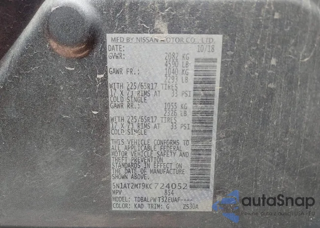 5N1AT2MT9KC724052: 43075407