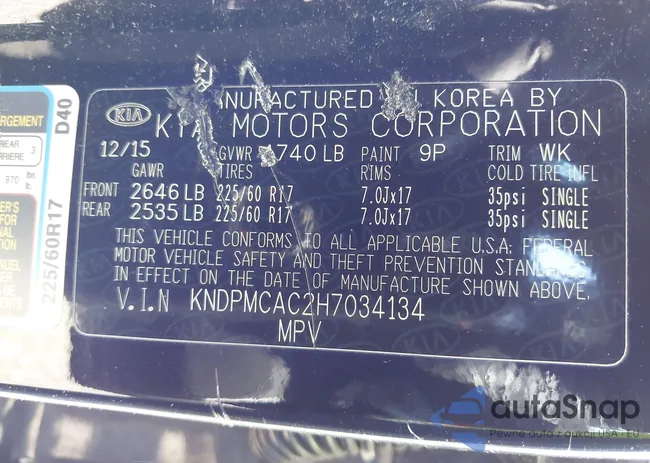 KNDPMCAC2H7034134: 43075461