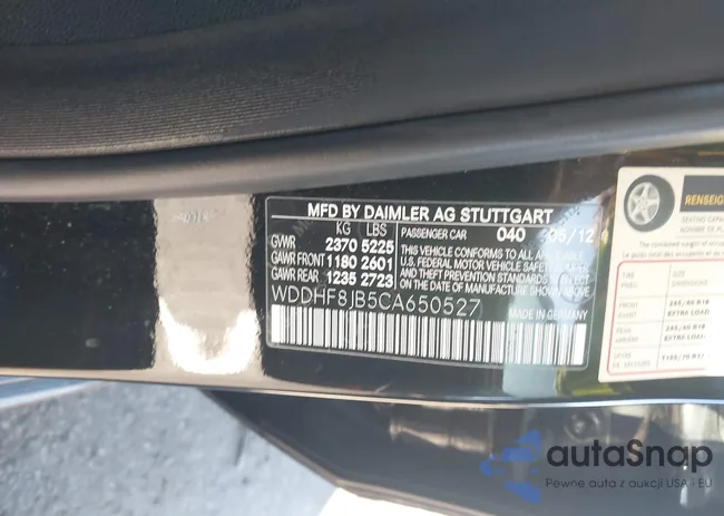 WDDHF8JB5CA650527: 43075579