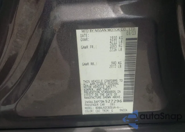 1N4AL3AP7DN527296: 43075618