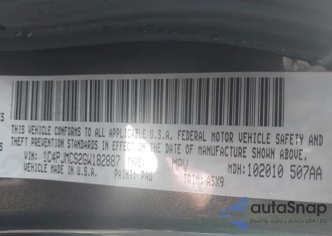 1C4PJMCS2GW182887: 43075022