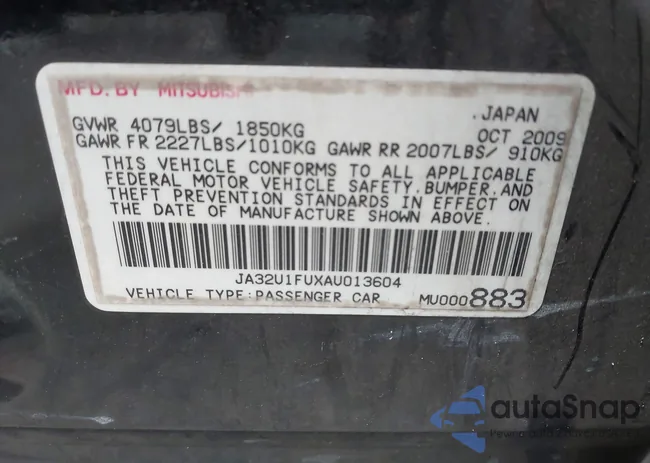 JA32U1FUXAU013604: 43075024