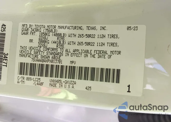 7SVAAABAXPX01370: 43075053