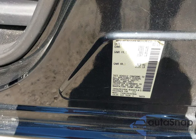 1N4AZ0CP4DC404545: 43075774