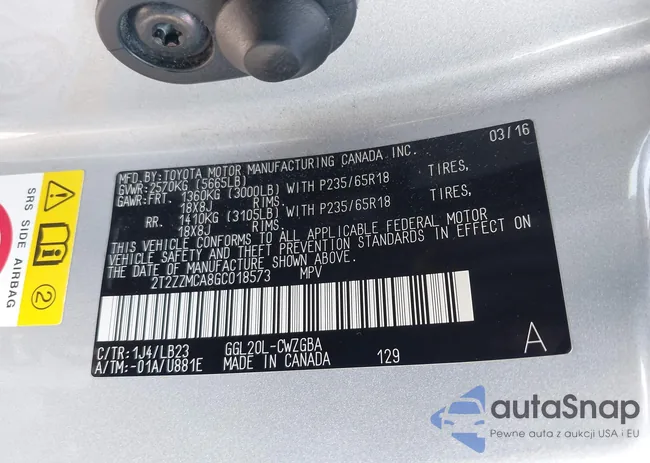 2T2ZZMCA8GC018573: 43075806