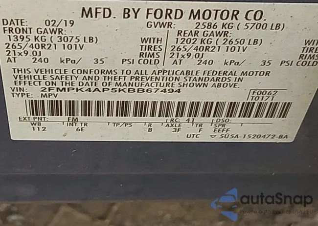 2FMPK4AP5KBB67494: 43075807