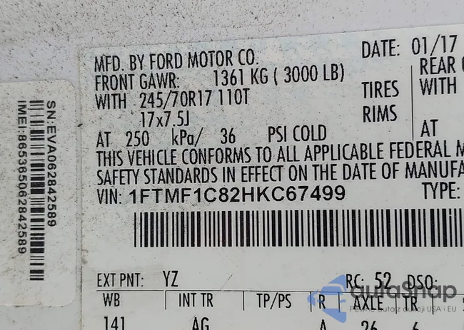 1FTMF1C82HKC67499: 43075817