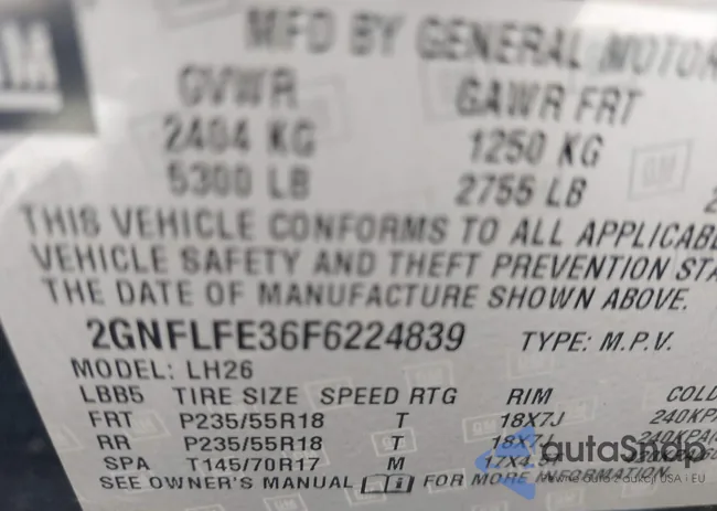 2GNFLFE36F6224839: 43076035