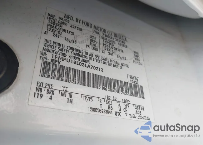 1FMFU18L03LA70213: 43076139