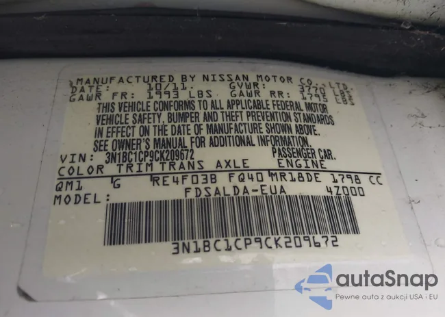 3N1BC1CP9CK209672: 43077296