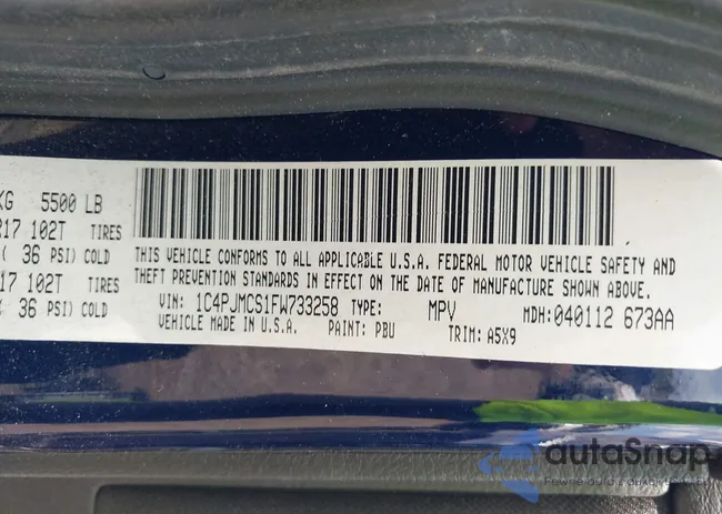 1C4PJMCS1FW733258: 43078183