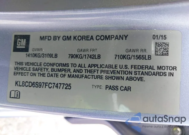 KL8CD6S97FC747725: 43078340