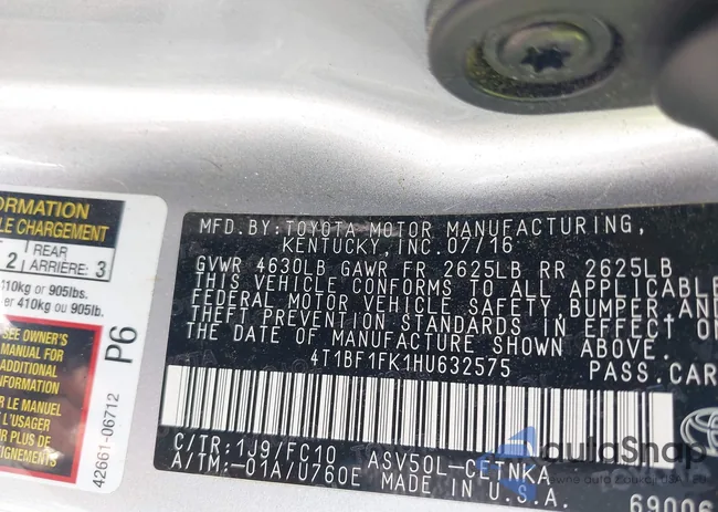 4T1BF1FK1HU632575: 43078443