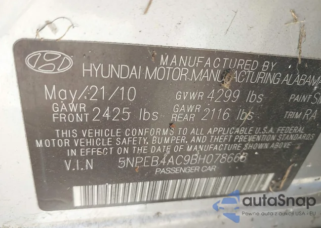 5NPEB4AC9BH078668: 43078645