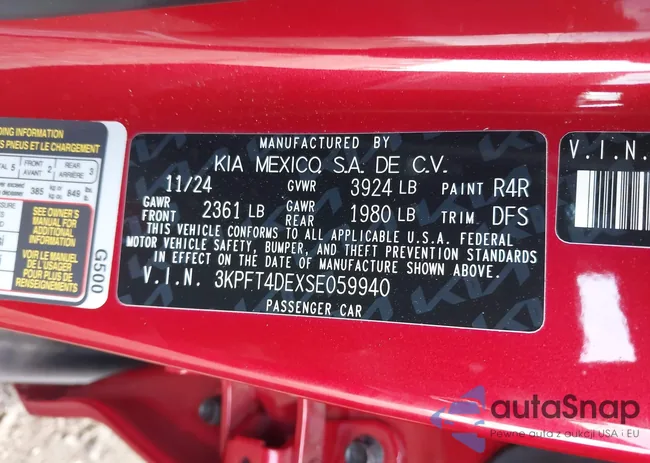 3KPFT4DEXSE059940: 43077932