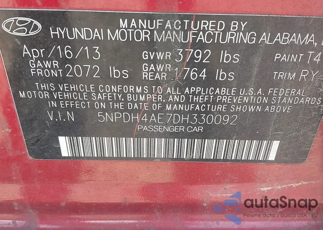 5NPDH4AE7DH330092: 43079282