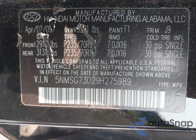 5NMSG73D29H275989: 43079336