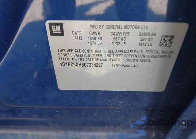 1G1PC5SH5C7334227: 43079506