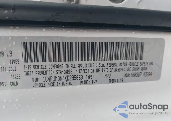 1C4PJMDN4KD295060: 43079582