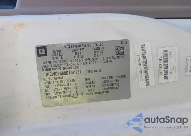 1GCWGFBA9D1141731: 43079716