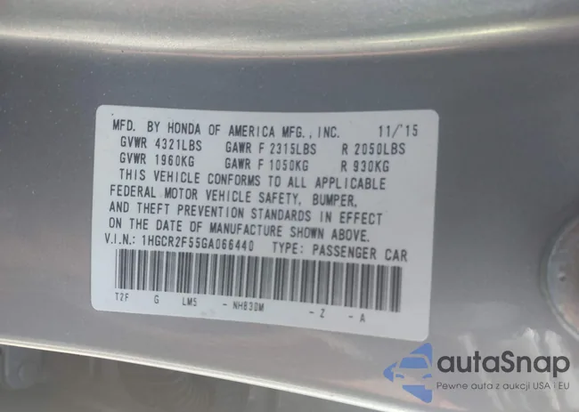 1HGCR2F55GA066440: 43078869