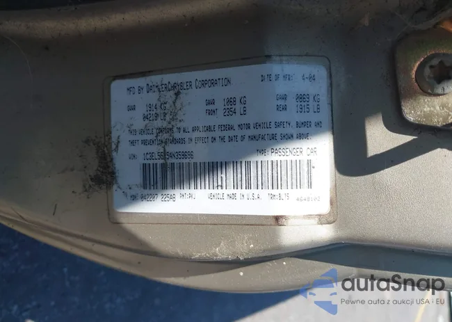 1C3EL55R54N359696: 43079013