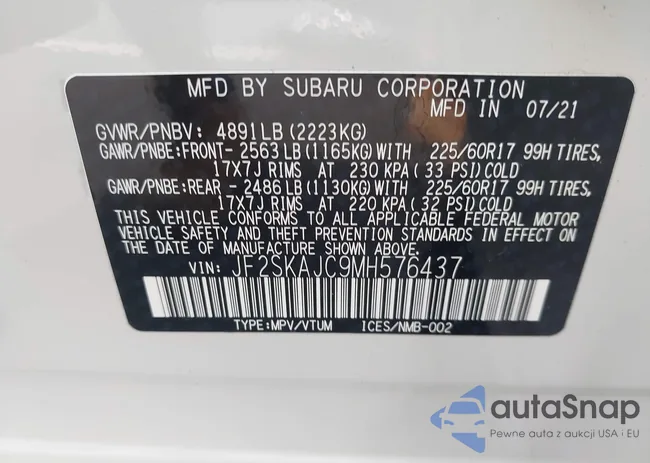 JF2SKAJC9MH576437: 43080228