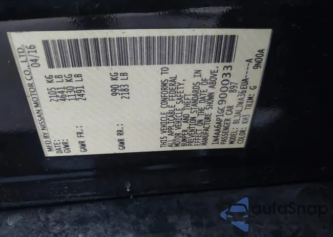 1N4AA6AP1GC900033: 43080296