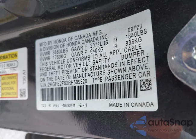 002HGFE2F52RH5093: 43080449