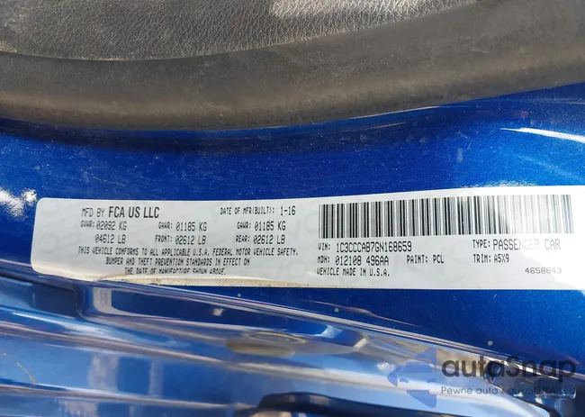 1C3CCCAB7GN168659: 43080472