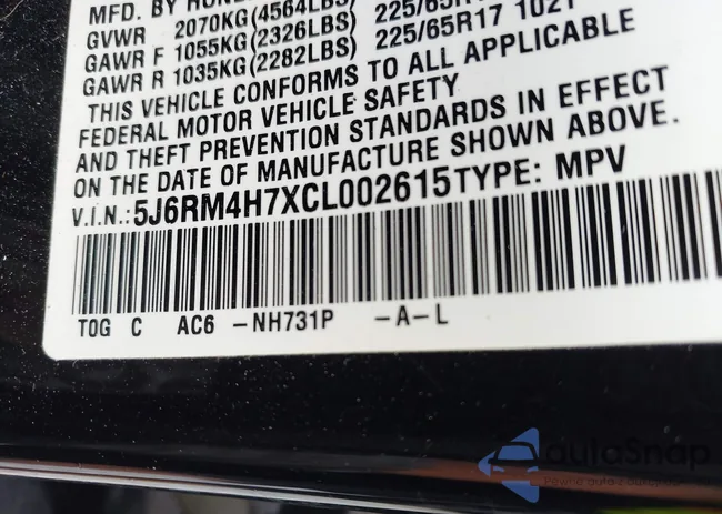 5J6RM4H7XCL002615: 43080565