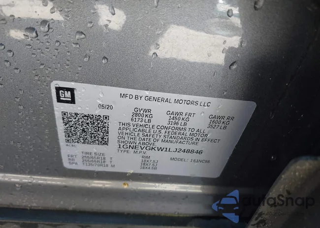 1GNEVGKW1LJ248846: 43080759