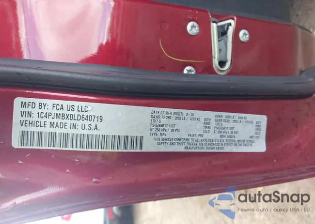 1C4PJMBX0LD640719: 43080798