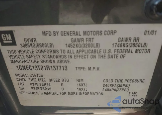 1GNEC13T01R137713: 43080936