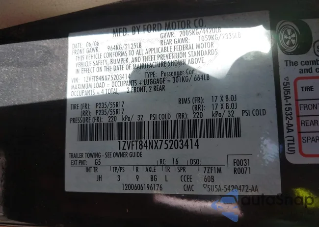 1ZVFT84NX75203414: 43082239