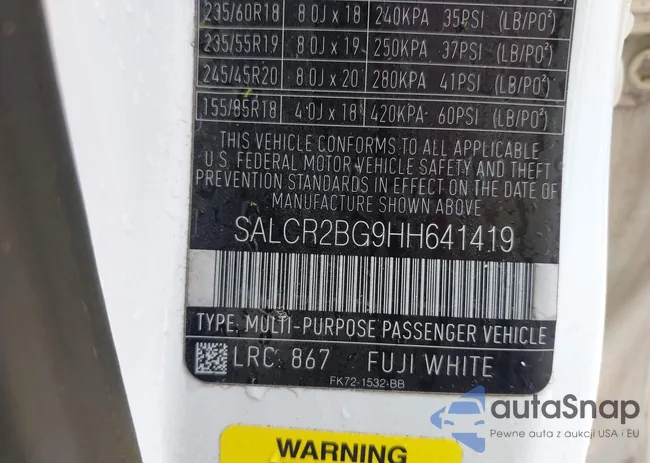 SALCR2BG9HH641419: 43082702