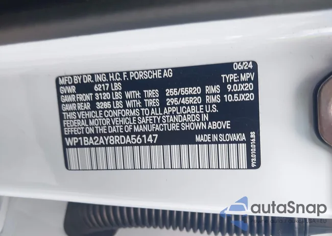 WP1BA2AY8RDA56147: 43082742