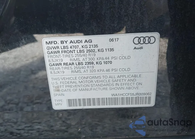 WA1HCCFS5JR009062: 43081824