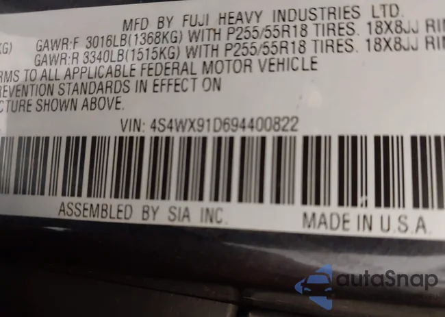 4S4WX91D694400822: 43082051