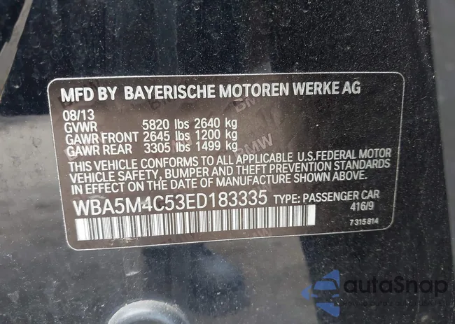 WBA5M4C53ED183335: 43082065